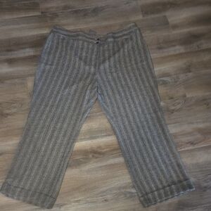 NWT Size 26 Addition Elle Women's Gray Striped Pants